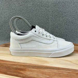 Vans Youth Classic White Old Skool Shoes Sneakers Sz 1.5